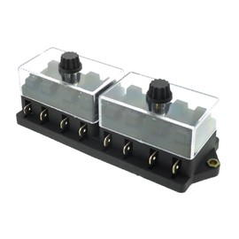 8 Way ATO/ATC FUSE HOLDER WITH DOUBLE LID