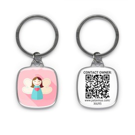 OLAF-App Anhänger Schutzengel - inklusive kostenloser Wiederfindungsfunktion! Auto Motorrad Reise Glücksengel Taschenanhänger Kofferanhänger Geschenkanhänger