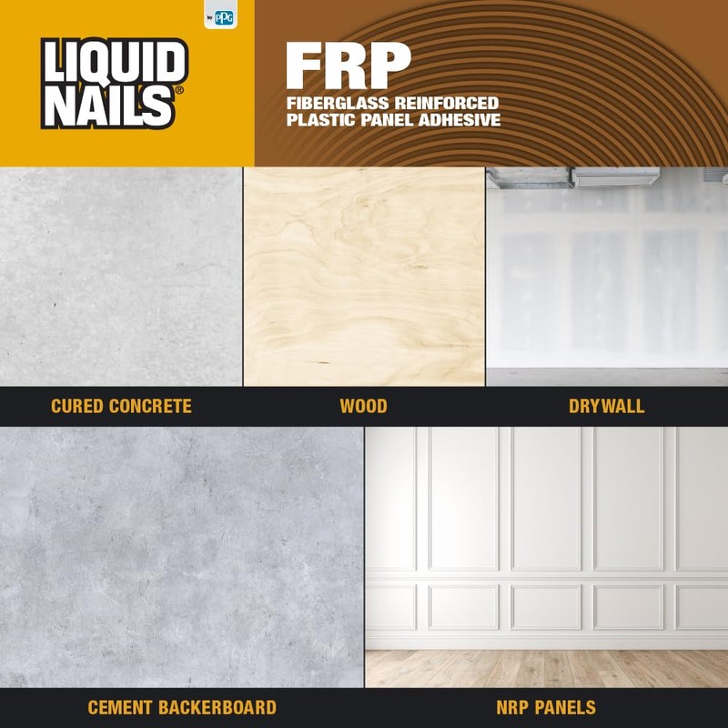 Liquid Nails Fiberglass Reinforced Panel (FRP) 1 gal. Low VOC