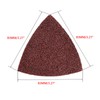 TA-VIGOR 15Pcs 80 Grit Detail Sander Sandpaper Triangular Sanding Hook