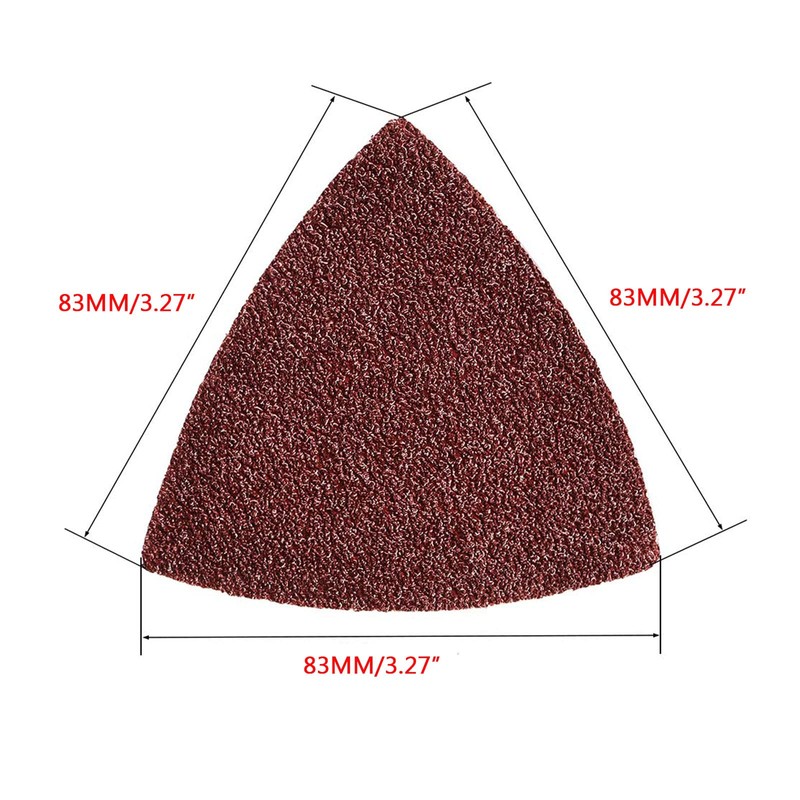 TA-VIGOR 15Pcs 80 Grit Detail Sander Sandpaper Triangular Sanding Hook