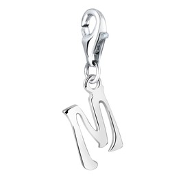 Nenalina Charm Letter M Pendant, for All Brands of Charm Bracelets and Necklaces, Made of 925 Sterling Silver, 713242-000