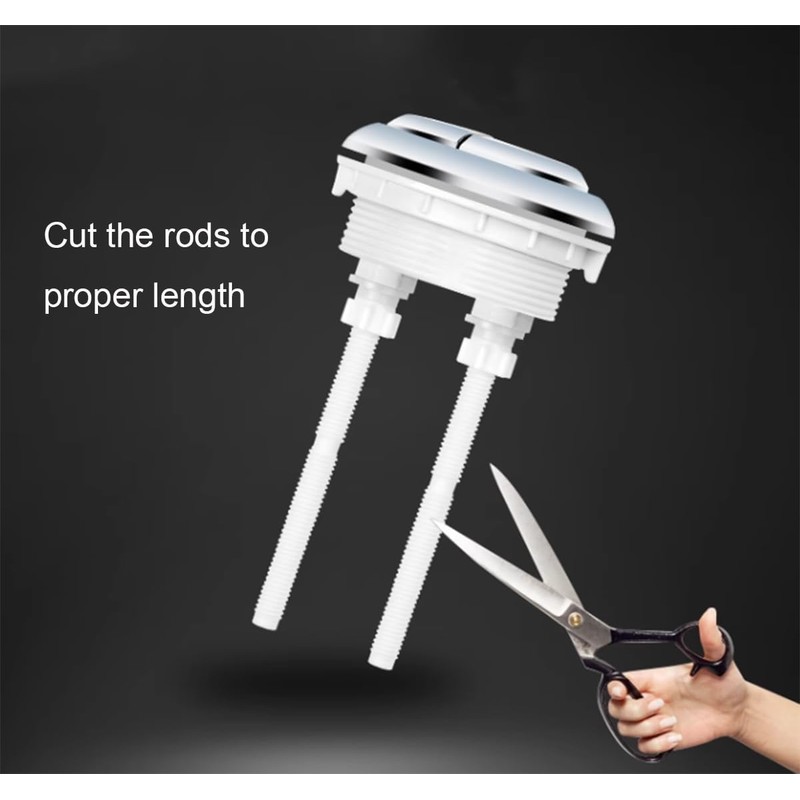 WinZo Toilet Universal Round Push Button for Tank Hole with