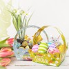 allydrew Easter Gift Baskets with Handle, Treat Boxes for Eggs,