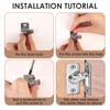90 Degree Right Angle Door Lock Hasp Latch - Stainless