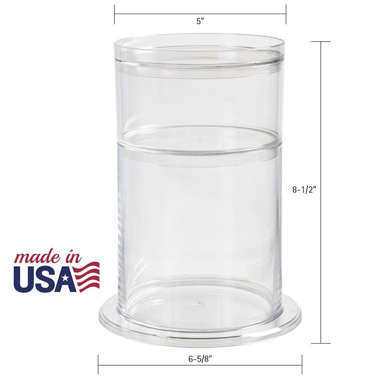 STORi Bella Stackable Clear Plastic Hair Accessory Organizer Set |