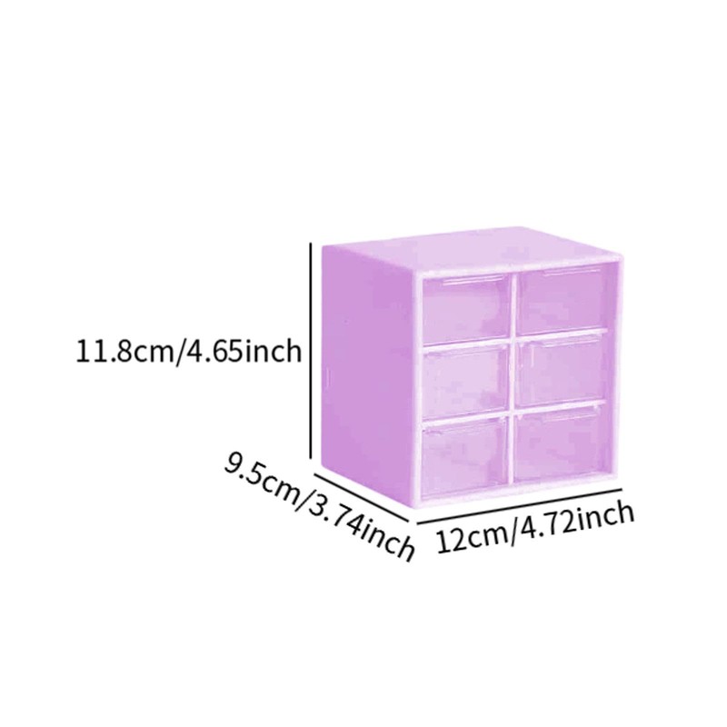 Perfeclan Mini Drawer Organizer Beads Organizer Box Jewelry Storage Case