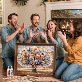 JBD Adult Wooden Puzzle - 500 Pieces Nature and Animal Art Puzzle, High-End Eco-Friendly Wooden Puzzle, Stress Relief, Challenging Framable Home Decor Gift (Mother's Day, Father's Day)