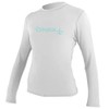 O'Neill Wms Basic Skins L/S Sun Shirt - WHITE, XL