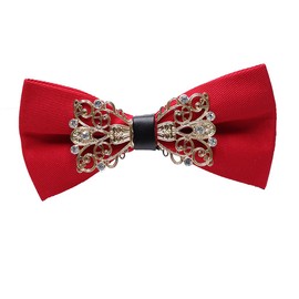 FASELE Men's Bow Tie, Stylish for Banquets, Stage, Weddings, Cost Performance, Outfit, Suit, Uniform, Korean Elegance, Wedding, Events, Groom, Stylish, Fashion, Gift, Present, black-2