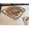 Decor Busch Stadium Wood Engraved Stadium Blueprint St. Louis Baseball