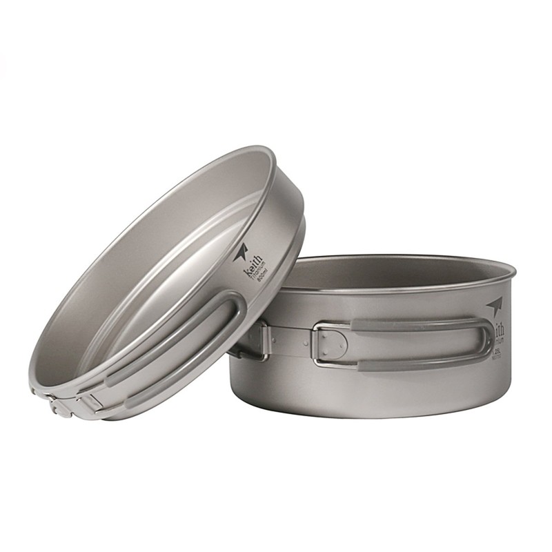 Keith Titanium Pot and Pan Set Camping Pot Sets Outdoor