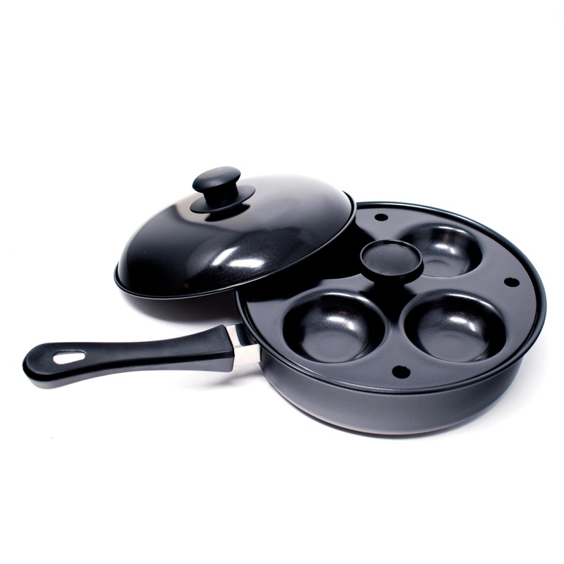 Norpro 9.5 Inch Nonstick Egg Poacher Skillet Set with Removable