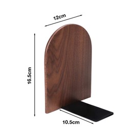 Wooden Book Ends Heavy Duty Bookends Non Slip Book Stand Book Holder Bookshelf Ends Home School Office Desktop Organiser For Books Dictionaries Documents Storage Display