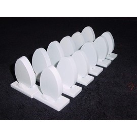 Steel Shooting Targets - 12 New Egg Knockover - Action Pistol & Rifle Silhouette - 3/8" AR500