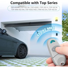Gate Remote Control, 433.92MHz Universal Gate Remote Control, Universal Gate Remote Control Compatible with Top 432EE, 432EV, 432NA, 432A, 432M, 432S, T432, 2 Channels (2)