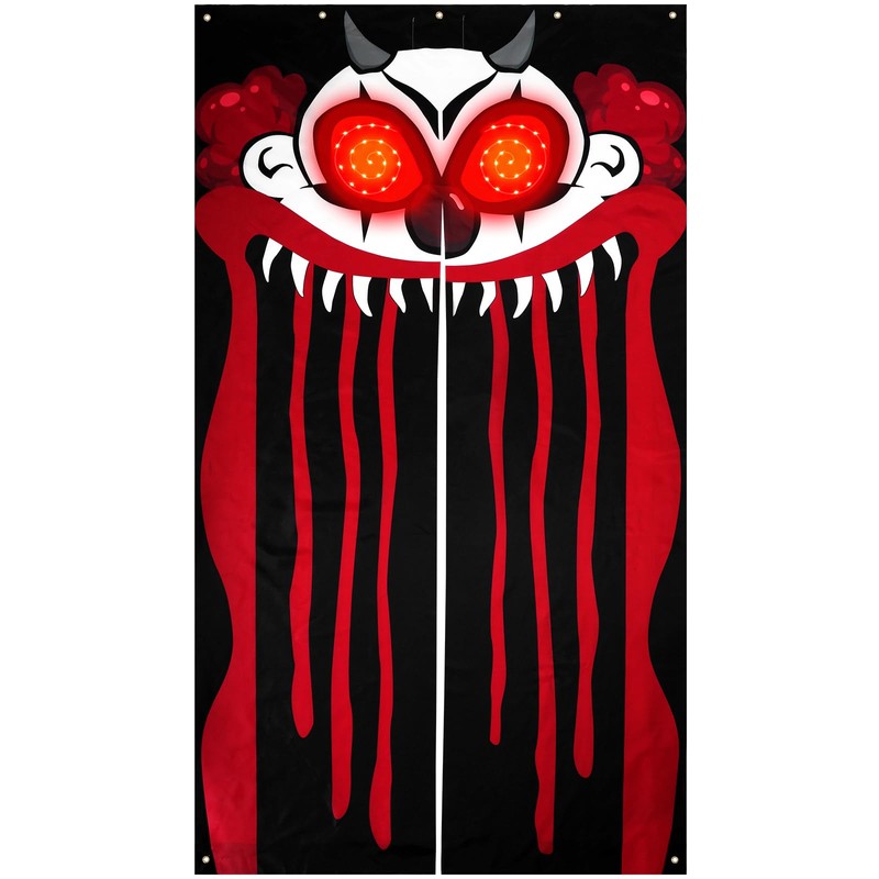 Mindsoft Halloween Clown Backdrop Decorations Spooky Creepy Clown Carnival Decoration