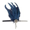 howkuhat Women's Fascinators 1920s Gatsby Feather Flapper Headband Rhinestone Headpiece