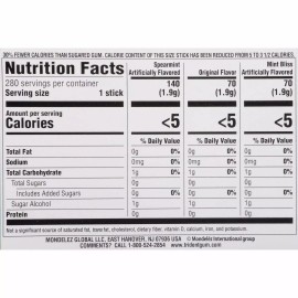 Trident Mint Variety 20 Count Sugar-Free Gum 20 14-stick Pack (280 Sticks) Fresh