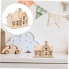 Angoily 3D Wooden Puzzle House, 1 Set Cabin Model Wooden