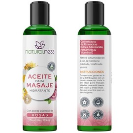 Naturalness Aceite para Masaje Corporal Hidratante con Manzanilla, Hamamelis y Vitamina E – Aceite Natural para Piel Seca, Relajación y Cuidado de la 