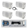 Jensen Pyle Bluetooth Marine Receiver, 4x 3.5" 200W Boat White