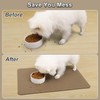 JUCFHY Pet Feeding Mat-Absorbent Cat & Dog Food Mat-No Stains