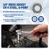 WORKPRO Socket Bottle Opener, 3/8 Inch Drive x 14 mm