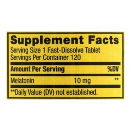 Melatonina 10mg 120 Cap Ayuda Dormir Suplemento Mejora Fresa