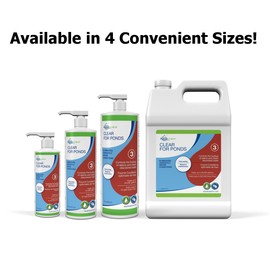 Aquascape CLEAR Water Treatment for Koi and Fish Ponds, Blend of Clarifiers to Clear Cloudy or Discolored Water and Reduce Debris, 32 ounce / 946-ml | 96067