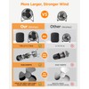 EasyAcc 5 Inch USB Desk Fan, Small USB Desk Fan,