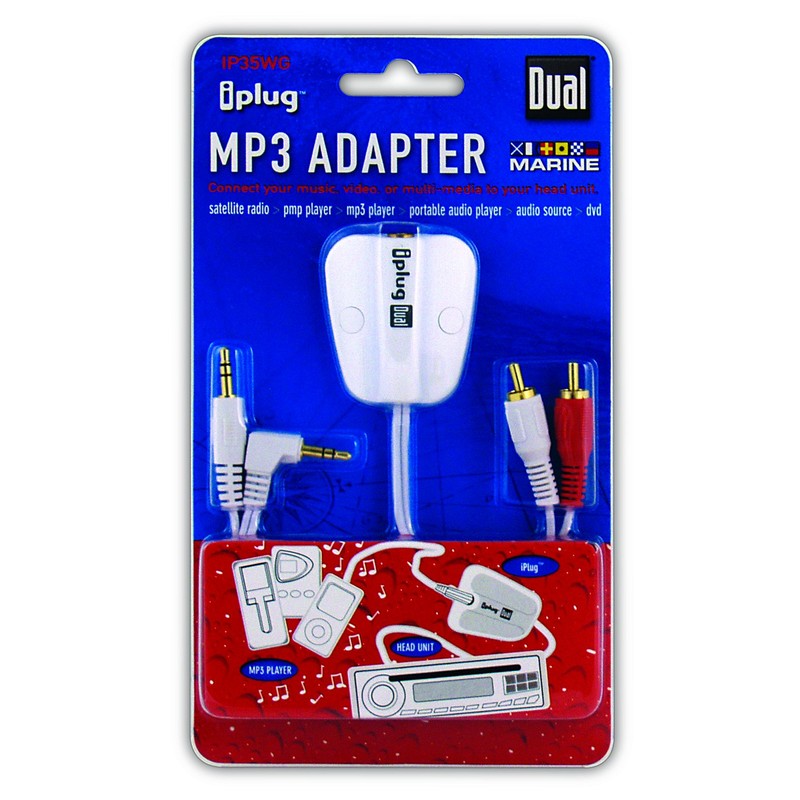 Dual Electronics IP35WG Marine Stereo iPlug Cable with Direct Audio