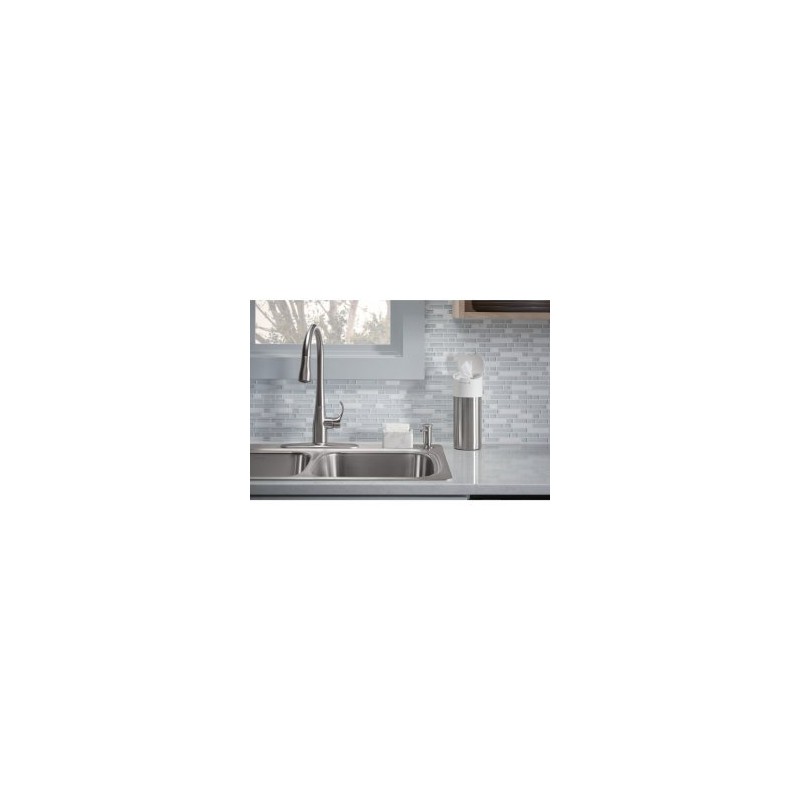 KOHLER Disinfecting Dispenser (Wipes not Included), Stainless Steel Canister with