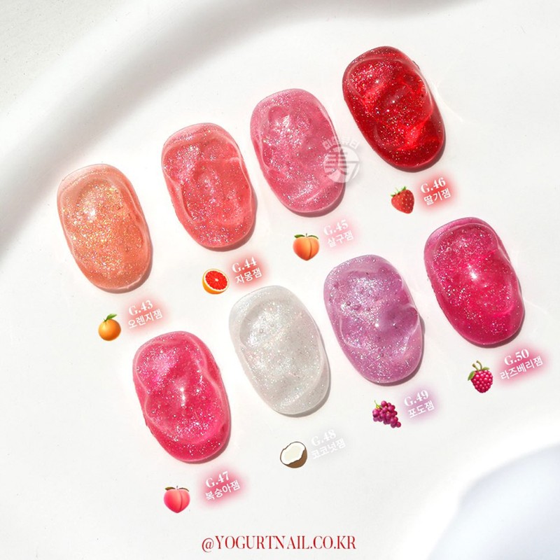 Yogurt Gel Jam Jam Syrup Glitter Gel 8-piece set /
