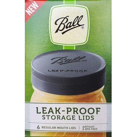 Ball Mason Jar Leak-Proof Lids, Regular Mouth, 6 CT (Pack of 3)