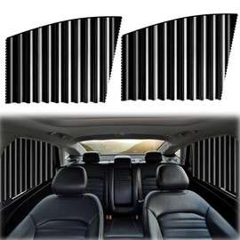 Car Divider Privacy Curtains 2 PCS Magnetic Car Curtain to Block UV Fits Universal Van Cabin Privacy Curtains Sunshade Curtain for Vehicles Camping Sleeping Travelin Changing Clothes with Storage Rope