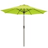 LOUNZY 9FT Large Outdoor Patio Umbrella Table Umbrella-UV Resistant,Easy Push
