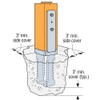 Simpson Strong-Tie CBSQ66-SDS2HDG - Hot-Dip Galvanized Standoff Column Base for