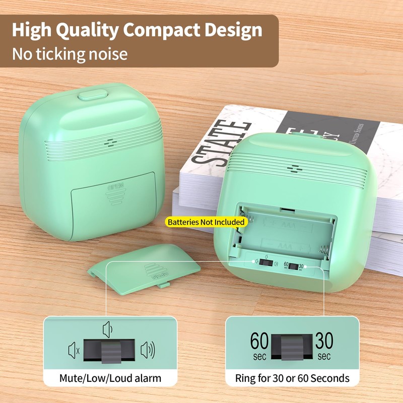 Visual Timer, Pomodoro Timers for Kids Adults, 60-Minute Countdown Desk
