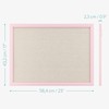 Navaris Framed Linen Bulletin Board - 17 x 23 inches