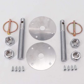 KIPA Stainless Hood Pin Set Chrome Hardware for Chevy Ford Mopar Drag Racing Race Durable # 4056
