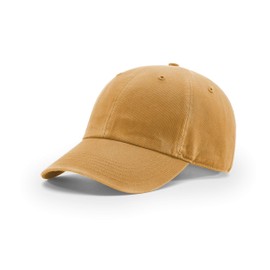 Richardson Unisex 324 Pigment-Dyed Adjustable Backstrap Baseball Cap, Solid Mustard, One Size Fits Most