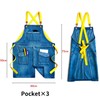 VEROMAN Men's Denim Apron, Outdoor, Fashionable, Cute, indigo