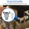 HLGHLG 3/4 Inch Chicago Air Hose Fitting Adapter – 0.75"