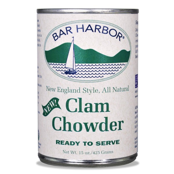 Bar Harbor Ready to Serve New England Clam Chowder,  15 Ounce (Pack of 6)