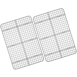 Cooling Rack for Baking 2-Pack, 15 x 10 Inches Baking Rack, Stainless Steel Wire Cookie Rack Fits Jelly Roll Sheet Pan, Oven Safe for Cooking, Roasting, Grilling