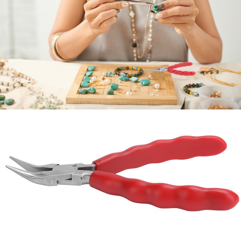Nylon Pliers Mini Stainless Steel Jewelry Glasses Clamp DIY Making