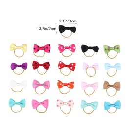 BESPORTBLE Dog Grooming Kit Pcs Bowknot Pet Hair Ties Elastic Dog Hair Bands for Grooming Stylish Pet Accessories