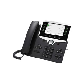 Cisco IP Phone 8841 with Multi-Platform Phone Firmware, 5-inch Grayscale Display, Gigabit Ethernet Switch, Class 2 PoE (CP-8841-3PW-NA-K9=) (Renewed)