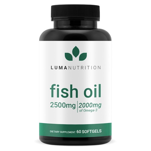Luma Nutrition- Suplemento de Aceite de Pescado Omega 3 Extra
